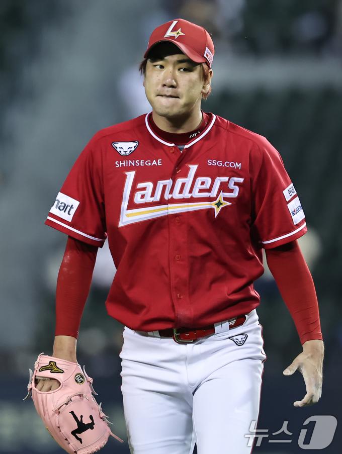 [사진] 김광현, 5이닝까지 무실점