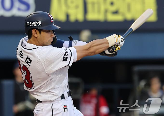 [사진] 강승호, 두 점 더 도망가자!