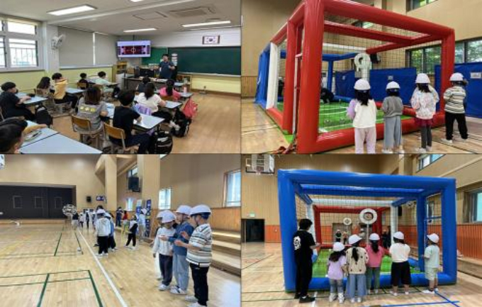 찾아가는 청소년 드론축구교실 운영 모습. / 사진제공=성남시