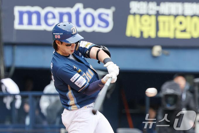 [사진] NC 박건우 '이거야!'