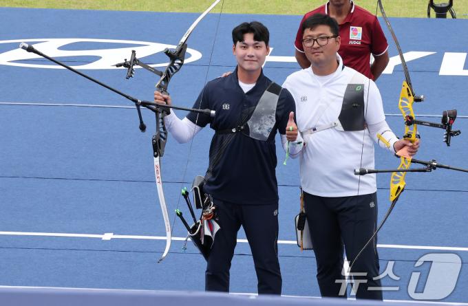 [사진] 리커브 남자 개인 금·은 가져오는 대한민국