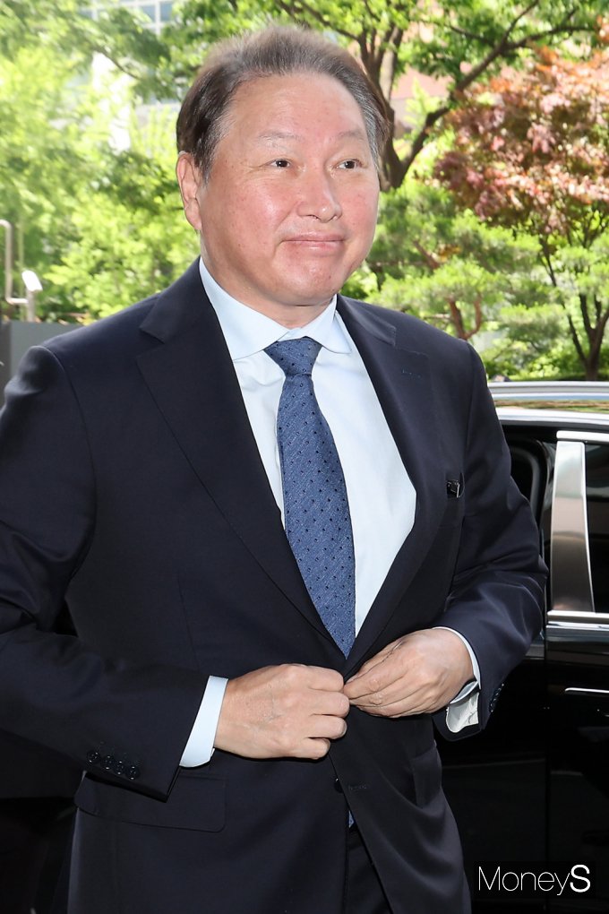 [머니S포토] SK 최태원, 무함마드 UAE 대통령 회동