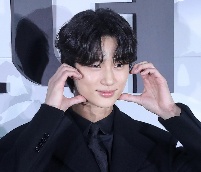 변우석이 영화관 단체관람 무대인사 도중 눈물을 쏟았다.사진은 지난 2022년 10월 서울 용산구 아이파크몰 CGV에서 진행된 넷플릭스 오리지널 '20세기 소녀' 제작보고회에 참석한 배우 변우석. /사진=머니투데이