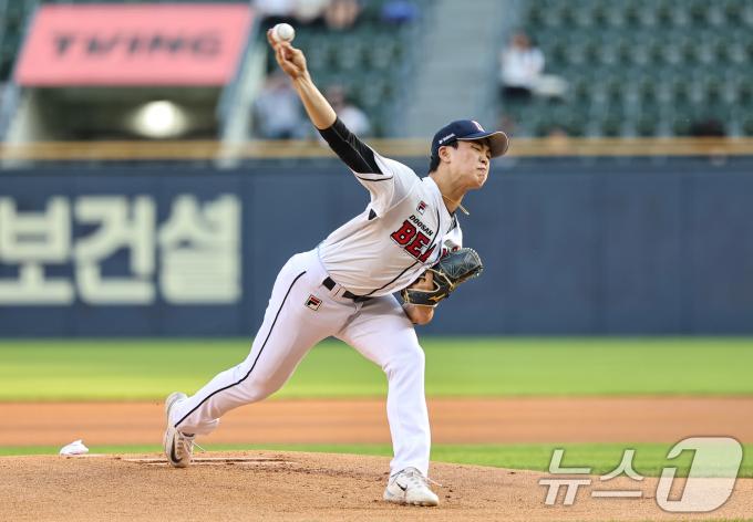 [사진] 두산 최준호, 승리를 위해