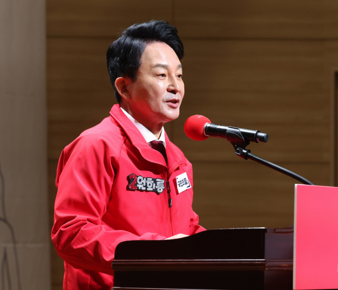 윤석열 대통령이 다음달 1일 개최되는 나입 부켈레 엘살바도르 대통령 취임식에 원희룡 전 국토교통부 장관을 특사로 파견할 계획이다. 사진은 원 전 장관이 지난 3월9일 서울 여의도 국회에서 열린 제22대 총선 중앙선대위 발대식 및 공천자대회에서 인사말을 하는 모습. /사진=뉴스1