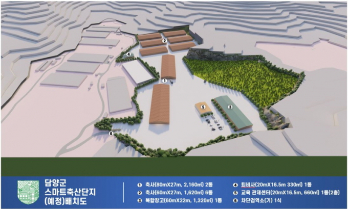 스마트 축산단지 조성 사업 조감도./사진=담양군