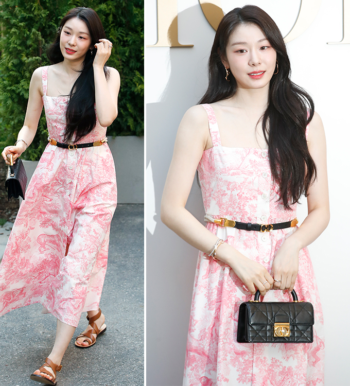 김연아가 지난 29일 서울 성동구 '디올 성수'에서 열린 '디올리비에라' 컬렉션 론칭 행사에 참석하고 있다./사진=뉴스1