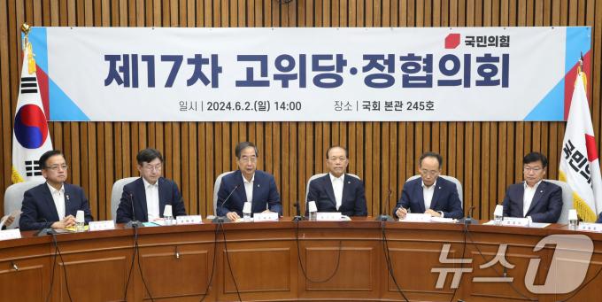 [사진] 고위당정협의호 발언하는 한덕수 총리