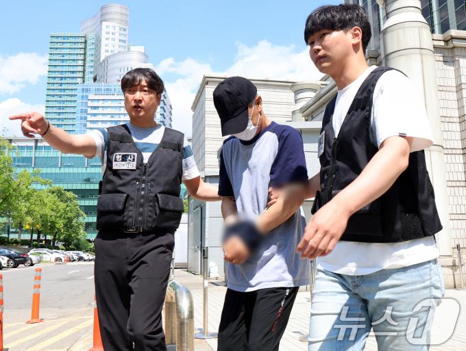 [사진] '강남 오피스텔 모녀 살해' 60대 남성 오늘 구속 기로…영장심사