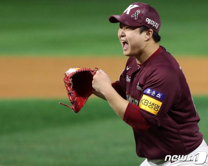2022년 키움의 한국시리즈 진출에 공헌했던 김재웅. /뉴스1 DB ⓒ News1 김진환 기자