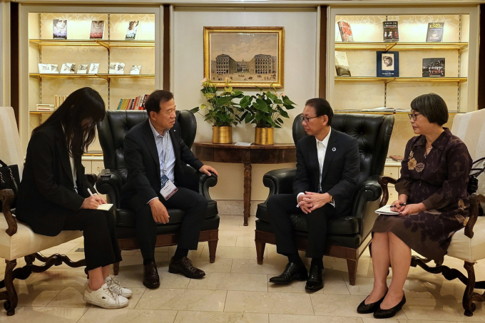 서유석 금융투자협회장과 토시오 모리타 일본증권업협회장/사진=금융투자협회 