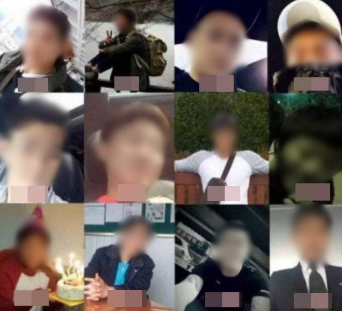 '밀양 여중생 집단 성폭행' 사건의 가해자로 지목된 남성들의 사진과 이름이 온라인상에 확산하고 있다. (온라인 커뮤니티 갈무리) /뉴스1