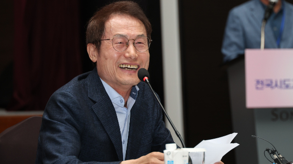 조희연 서울시교육감이 '정서행동 위기학생 지원에 관한 법률안'(금쪽이 지원법) 발의를 반겼다. 사진은 지난달 28일 전남 여수시 소노캄여수에서 개최된 '제97회 전국시도교육감협의회 총회'에 참여한 조 교육감. /사진=뉴스1(서울시교육청 제공)