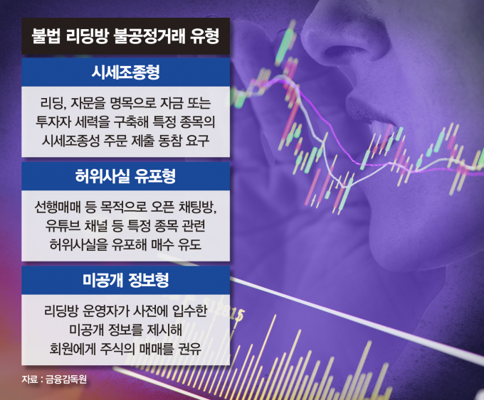 불법 리딩방 불공정거래 유형표/그래픽=강지호 기자
