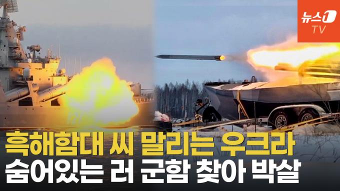 [영상] 수호이 띄워도 못잡는 해상드론…흑해함대 최후 1척까지 노린다