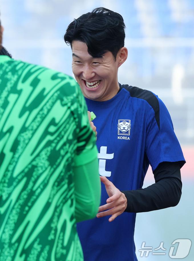 [사진] '캡틴' 손흥민, 대표팀만 오면 싱글벙글