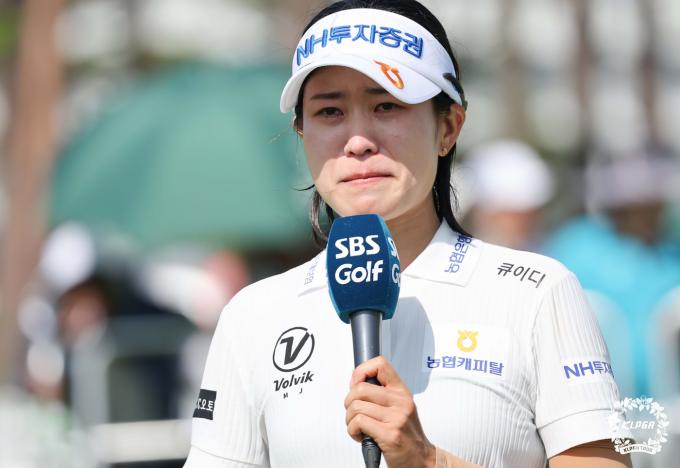 [사진] 박민지, KLPGA 첫 단일 대회 4연패 '기쁨의 눈물'