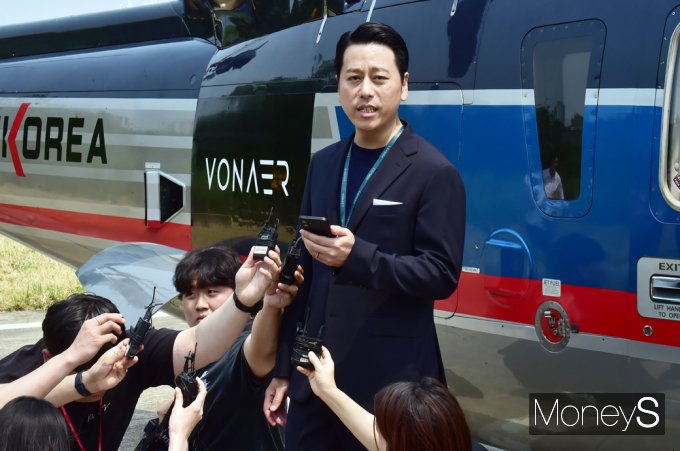 ▲ 신민 대표이사 "모빌리티 서비스인 본에어를 통해 범용항공 서비스 산업 만들어 갈 것"