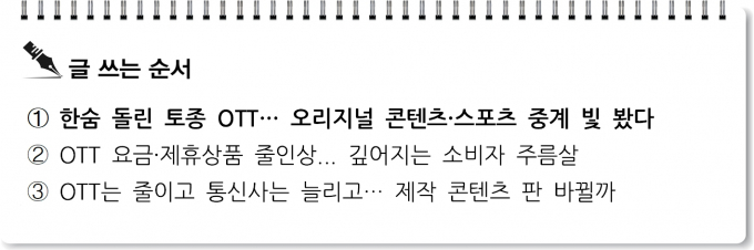 [S리포트] 한숨 돌린 토종 OTT… 오리지널·스포츠 중계 빛 봤다