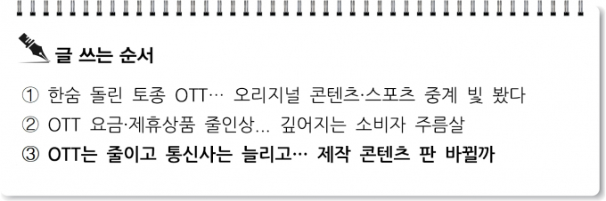 [S리포트] OTT 줄이고 통신사 늘리고… 제작 콘텐츠 판 바뀔까