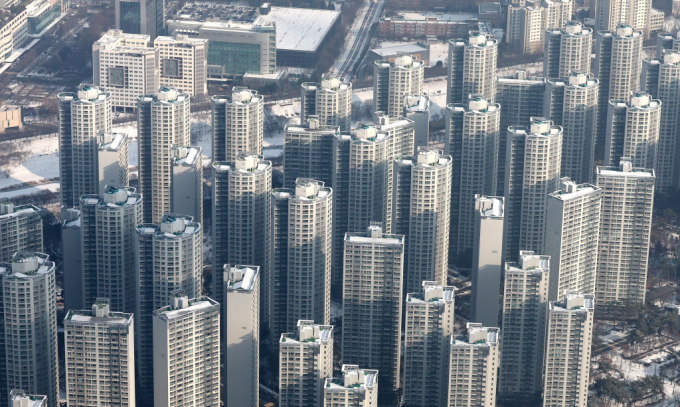 지난달 전국 1500가구 이상 대단지 아파트의 3.3㎡당 평균 가격이 전년(2653만원) 대비 1.59% 뛴 것으로 조사됐다. /사진=뉴스1