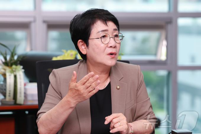 박정현 더불어민주당 의원이 7일 서울 여의도 국회에서 뉴스1과 인터뷰를 하고 있다. 2024.6.7/뉴스1 ⓒ News1 김민지 기자
