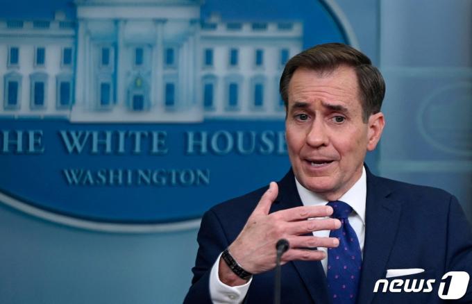 존 커비 백악관 NSC 국가안보소통보좌관. 2024. 4. 5 ⓒ AFP=뉴스1 ⓒ News1 우동명 기자