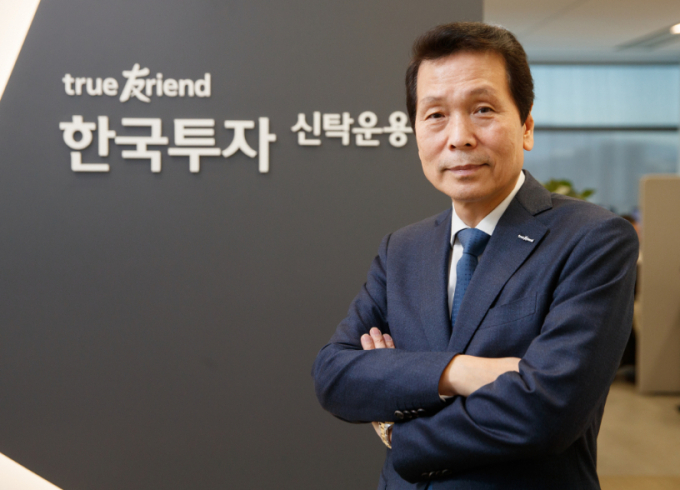 한국투자신탁운용의 ACE엔비디아밸류체인액티브 상장지수펀드가 상장 첫 날 완판됐다. 사진은 배재규 한투운용 대표./사진=머니투데이 /사진=이기범