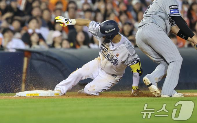 [사진] 두산 강승호, 3루까지!