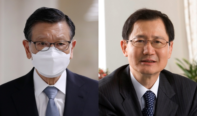 박삼구 전 금호아시아그룹 회장(왼쪽)과 박찬구 금호석유화학그룹 회장. /사진=뉴스1, 금호석유화학