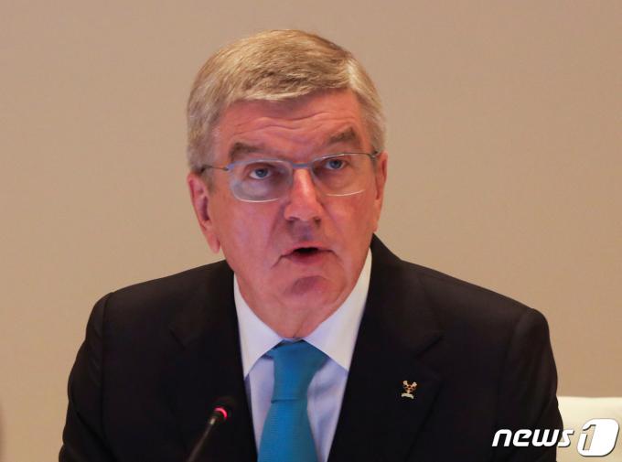 토마스 바흐 국제 올림픽위원회(IOC) 위원장.뉴스1 ⓒ 로이터=뉴스1 ⓒ News1 김민수 기자