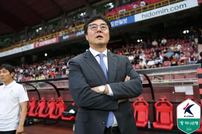 대전 하나시티즌에 부임한 황선홍 감독. (한국프로축구연맹 제공)