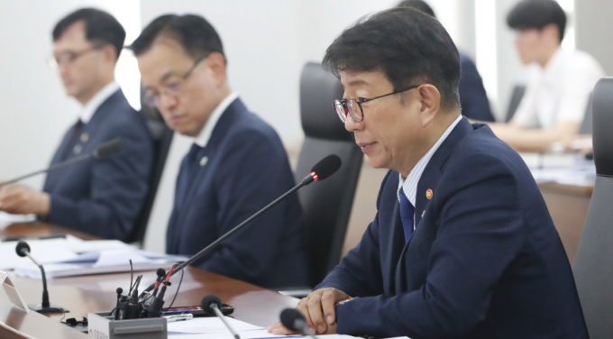 박상우 국토교통부 장관이 17일 정부세종청사 경제장관회의에 참석해 발언하고 있다. /사진=뉴스1