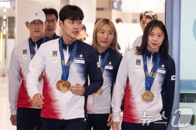 [사진] 근대5종 대표팀 '세계선수권 역대 최고 성적'