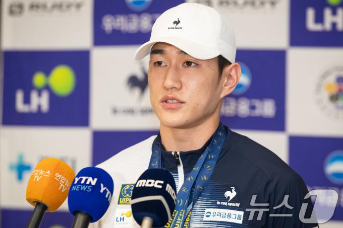 [사진] 근대5종 대표팀 서창완 질의응답