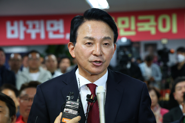 원희룡 전 장관이 국민의힘 전당대회에 출마를 선언했다. 사진은 지난 4월10일 인천 계양을에 출마한 원희룡 국민의힘 후보. /사진=뉴시스