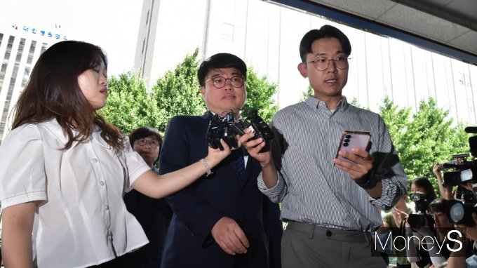 [머니S포토] 의협 임현택 회장, 이달 초 경찰 조사 거부 뒤 재소환