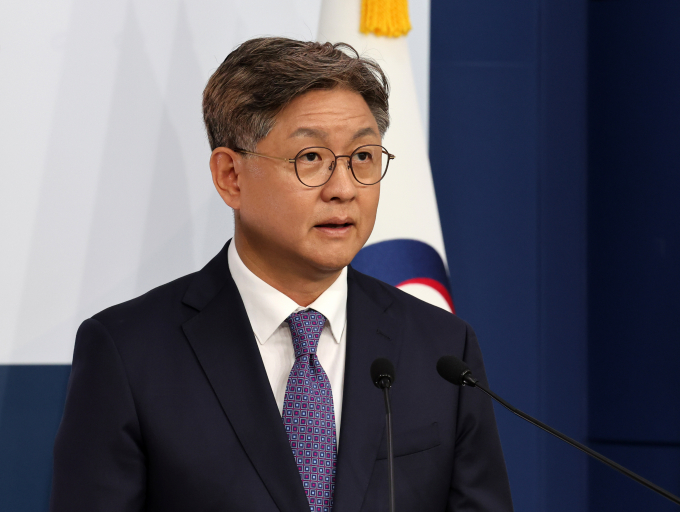 외교부가 북한과 러시아의 새로운 포괄적인 전략적 동반자 관계 조약에 대해 안보 위협 시 엄중 대응할 것이라고 전했다. 사진은 임수석 외교부 대변인이 20일 서울 종로구 외교부에서 정례 브리핑을 하는 모습. /사진=뉴시스