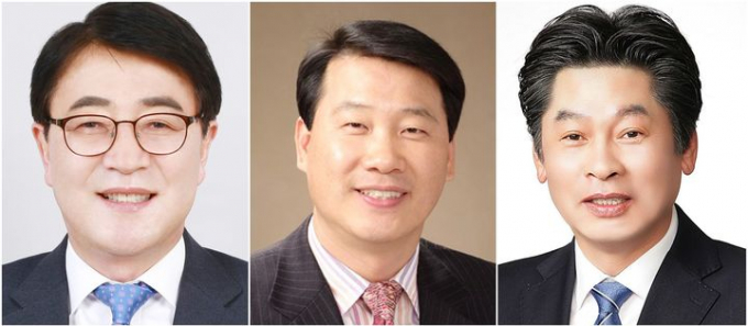 사진 왼쪽부터 김태균 의장 후보, 이광일 제1부의장 후보, 이철 제2부의장 후보./뉴시스