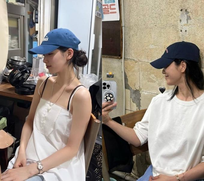 배우 수지(왼쪽)와 송혜교가 만났다. /사진=수지 인스타그램
