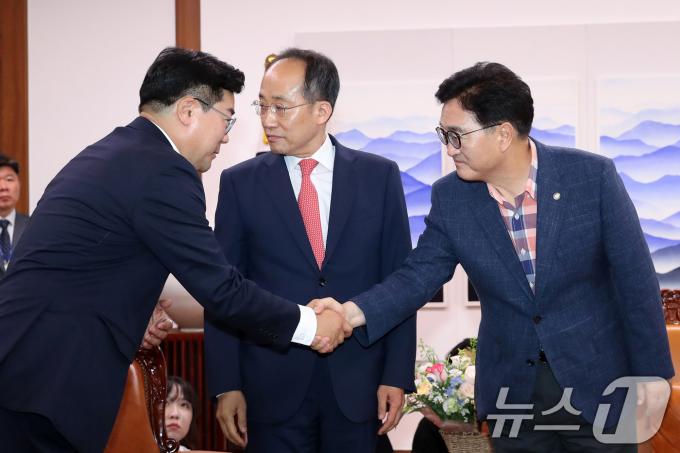 [사진] 여야 원 구성 협상 데드라인