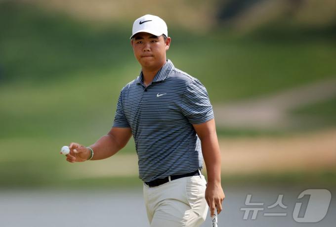 김주형(22·나이키골프)이 PGA투어 트래블러스 챔피언십에서 준우승했다. ⓒ AFP=뉴스1