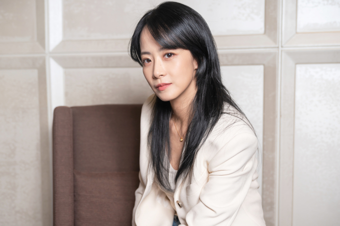 배우 류현경이 안타까운 소식을 전했다. 사진은 지난 2021년 2월 영화 '아이' 인터뷰에 참석한 배우 류현경. /사진=롯데엔터테인먼트 제공