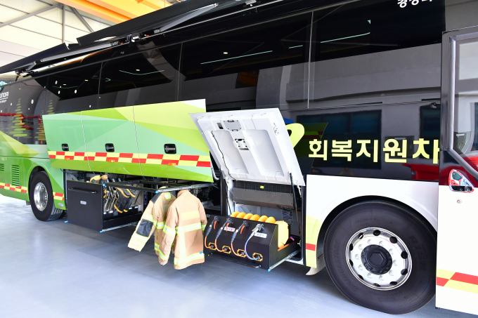 현대차그룹, 재난현장 소방관 위한 회복지원차/사진제공=현대차그룹