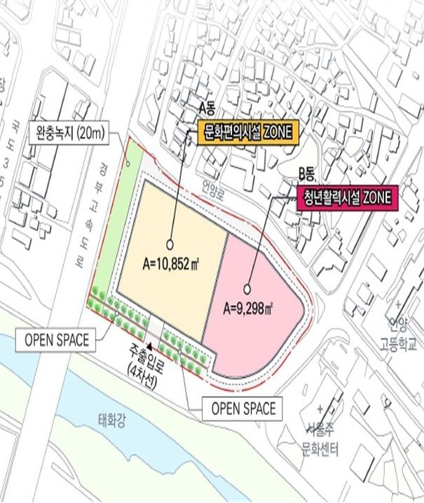 언양 임시 시외버스터미널 부지 위치/사진=울주군
