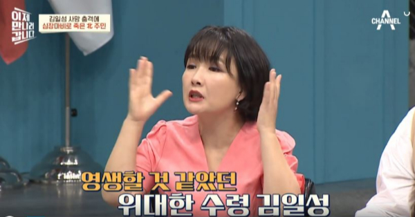 북한 주민들은 신 같은 사람이라 믿던 김일서의 사망에 큰 충격을 받았다. /사진=채널A 이제만나러갑니다 캡처
