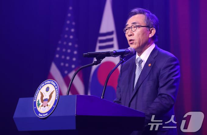 [사진] 조태열 장관, 미국 독립기념일 행사 축사