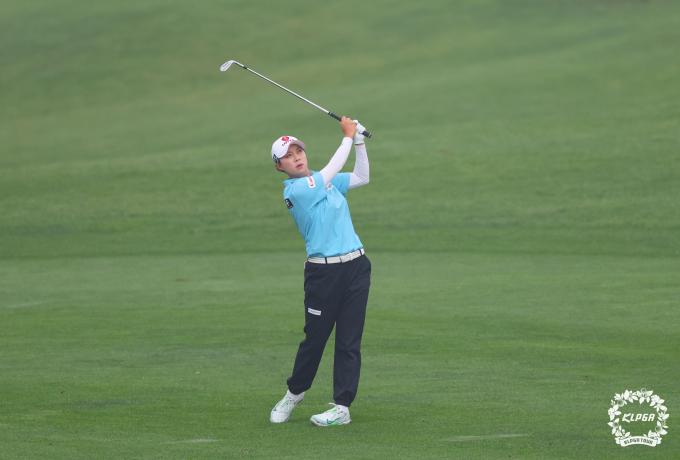 김효주의 KLPGA 투어 1라운드 경기 모습. /사진= KLPGA