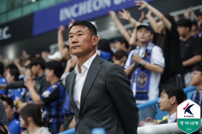 인천 유나이티드에서 마지막 경기를 지도한 조성환 감독. (한국프로축구연맹 제공)