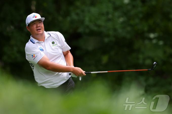 존 디어 클래식 2라운드에서 공동 4위에 오른 임성재. ⓒ AFP=뉴스1
